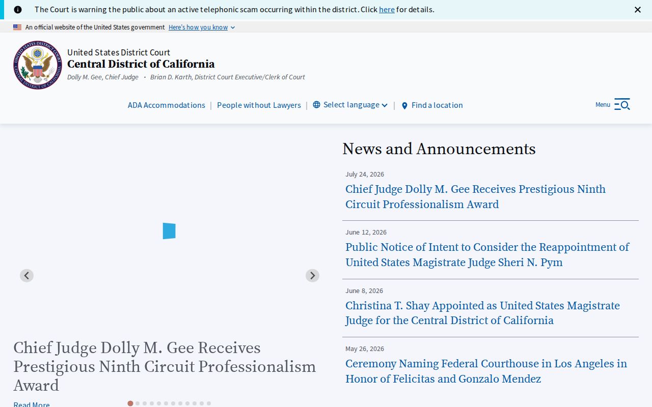Inglewood neighbors research reference for Central District of California court