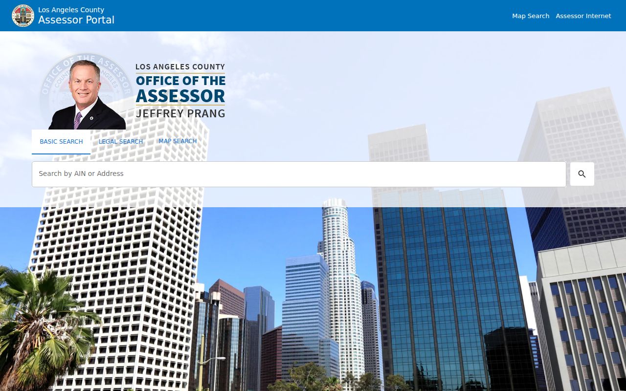 Inglewood street directory Assessor Portal address and AIN search